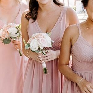 Azazie “Kora” Dusty Rose A-Line Bridesmaid Dress
